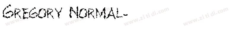 Gregory Normal字体转换